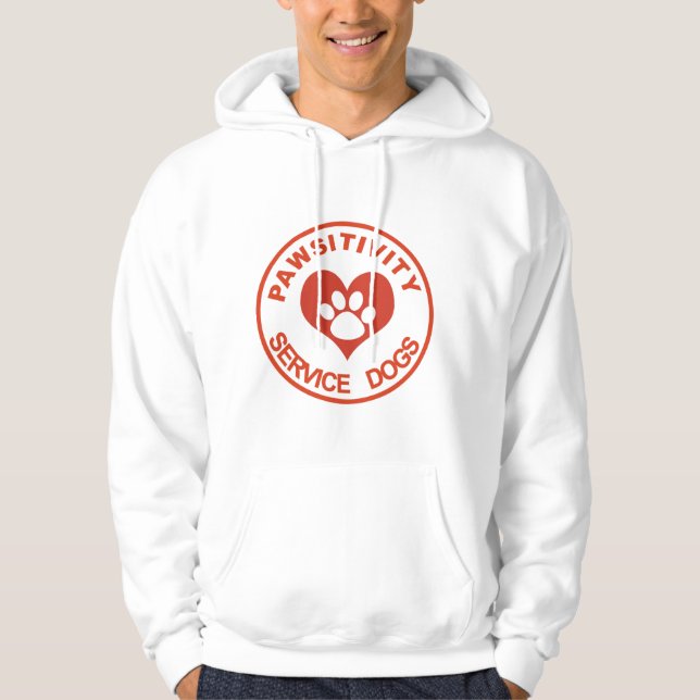 Pawsitivity Service Hunde Hoodie Sweatshirt (Vorderseite)