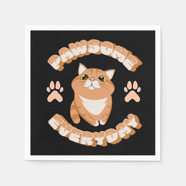 Pawsome alltäglich serviette (Vorderseite)