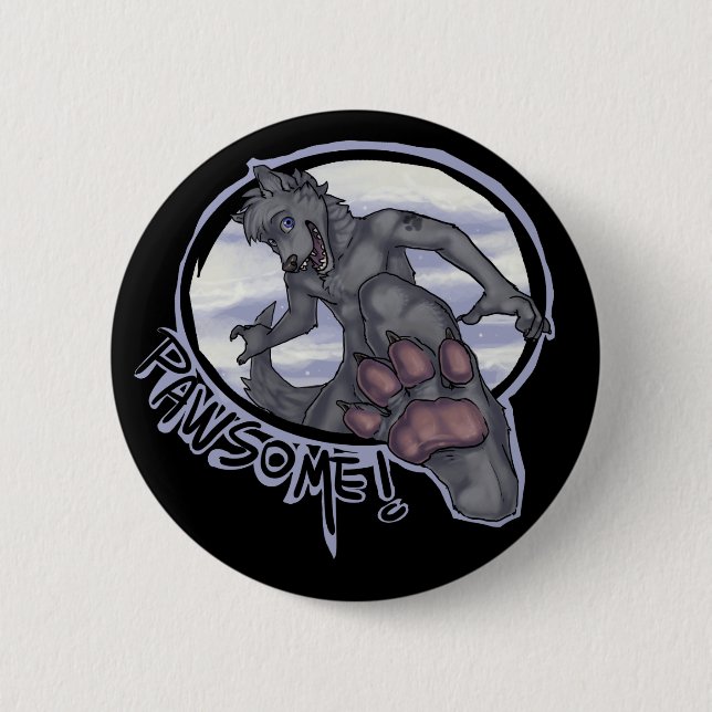 pawsome button (Vorderseite)