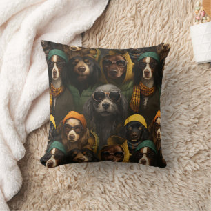 Pawsome Chien Jetant Oreiller