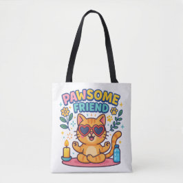 Pawsome Friend Because Every Cat Deserves Love Tasche