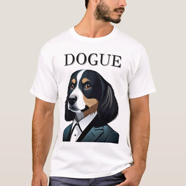 Pawsome Hund: DOGUE T - Shirt (Vorderseite)