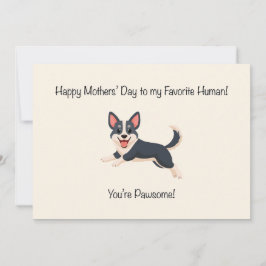 Pawsome Mother Day Feiertagskarte