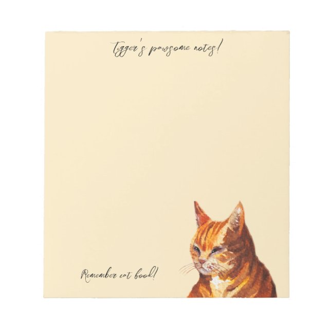Pawsome notes Magnetnotepad Notizblock (Vorderseite)