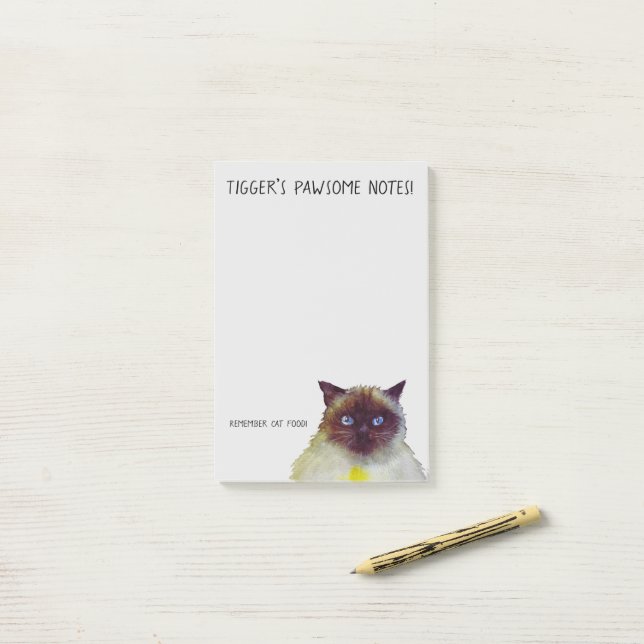 Pawsome notes Magnetnotepad Post-it Klebezettel (Auf Schreibtisch)