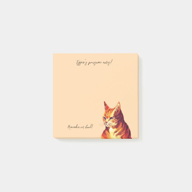 Pawsome notes Magnetnotepad Post-it Klebezettel (Vorderseite)