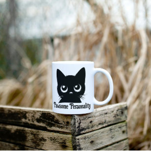 Pawsome Personic Cat Design Kaffeetasse