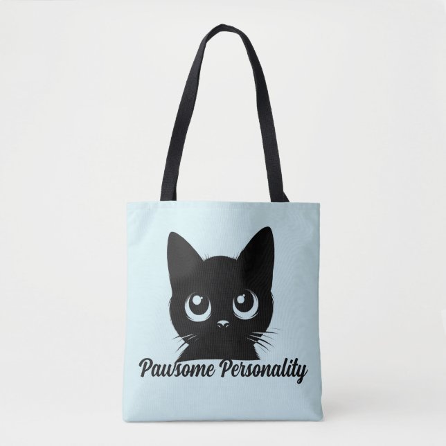 Pawsome Personic Cat Design Tasche (Vorderseite)