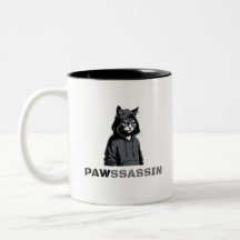 PAWSSASSIN - Hood Cat Coffee Mug