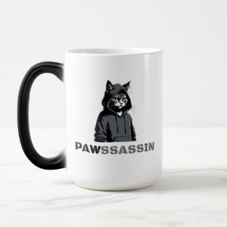 PAWSSASSIN Verwandlungs-Tasse – getarnte Hood-Katz Verwandlungstasse