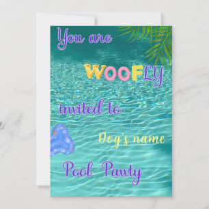 Pawty Invitation d'anniversaire