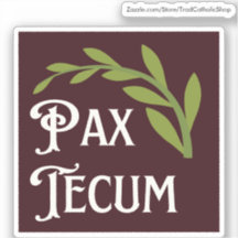 Pax Tecum Niedlicher lateinkatholischer Friede sei