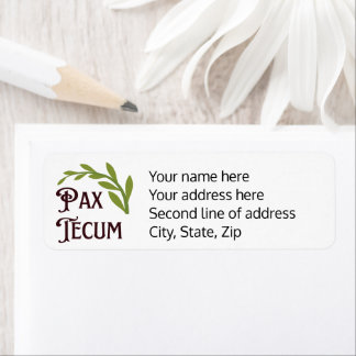 Pax Tecum Peace Latin Mass Katholische Rücksendead