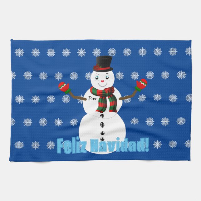 Pax The snowman Geschirrtuch (Horizontal)