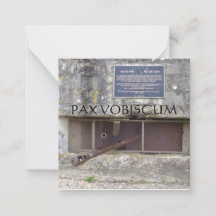 PAX VOBISCUM MITTEILUNGSKARTE