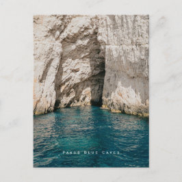 Paxos Blue Caves Greece Coastal Postkarte