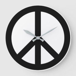 Paxspiration Peace Sign Wall Clock Große Wanduhr