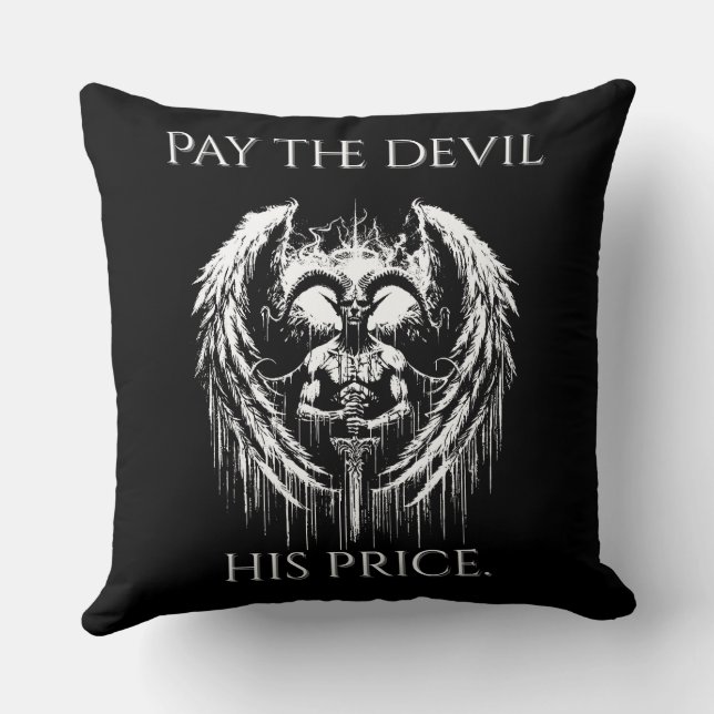 Pay the Devil His Price Kissen (Rückseite)