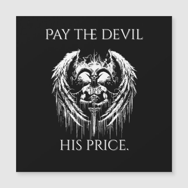 Pay the Devil His Price Magnetkarte (Vorderseite)