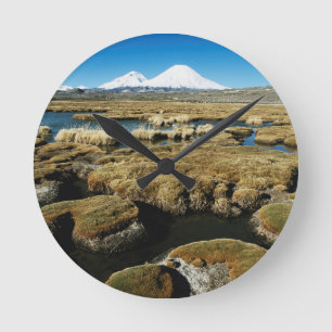 Payachalas Vulkane Runde Wanduhr