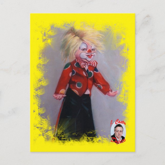 Payaso/Pallaso/Clown Postkarte (Vorderseite)