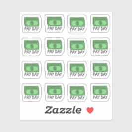 Payday Paycheck Planner Finance Tracker Planner Aufkleber