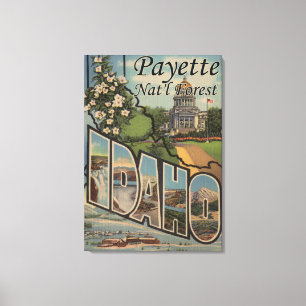 Payette Nat'l Forest, Idaho - Große Briefszene Leinwanddruck