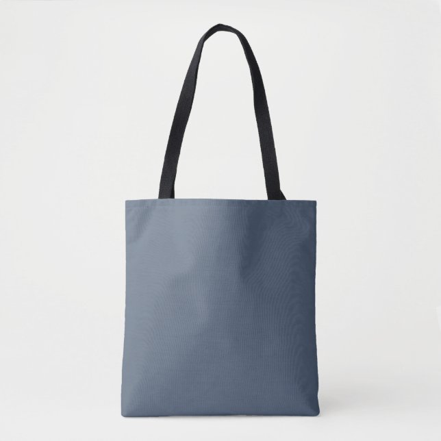 Payne's Grey Solid Schlicht Color Tasche (Vorderseite)