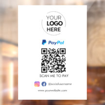 Paypal QR Code Zahlung | Scan to Pay Business Logo