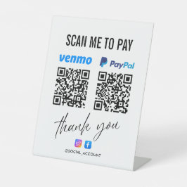PAYPAL VENMO QR CODE SCAN ZU BEZAHLEN DANK SOCKELSCHILD