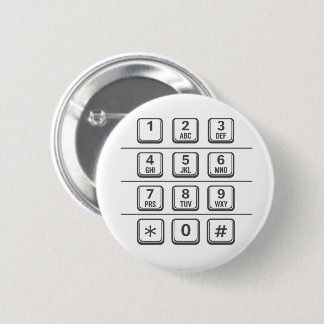Payphone/ATM Numbers Keypad Illustration (Gray) Button