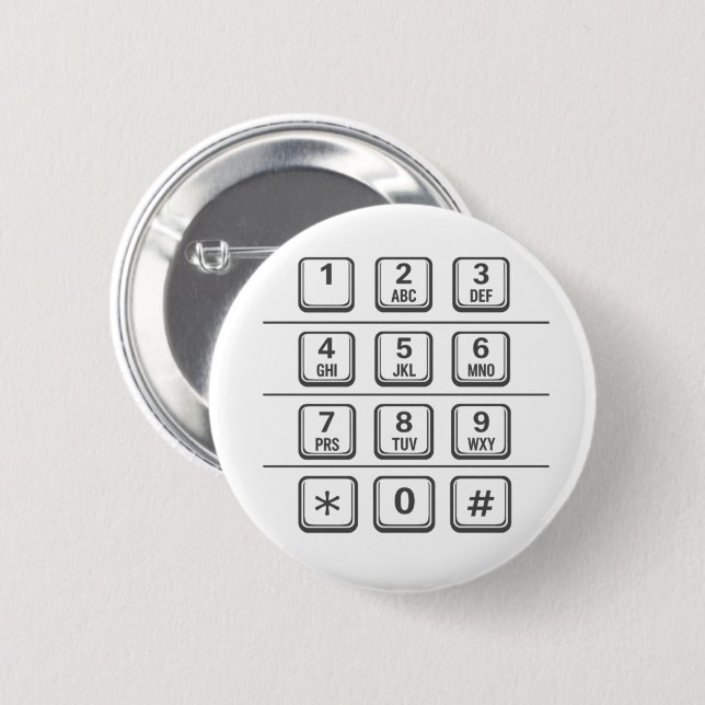 Payphone/ATM Numbers Keypad Illustration (Gray) Button (Vorne & Hinten)