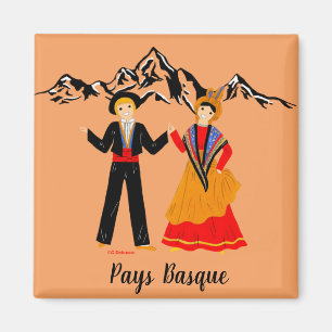 Pays Baskenland, Frankreich Magnet