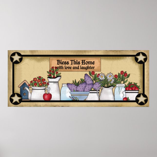 Pays Bénissez cette affiche maison (Devant)