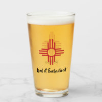 Pays d'enchantement Symbole Soleil Zia Bière Verre