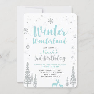Pays des merveilles d'hiver - Invitation pour un 3