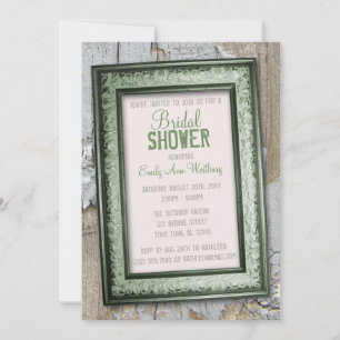 Pays du Sud Rustique Invitations de douche nuptial