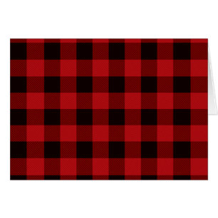 Pays rouge et noir plaid
