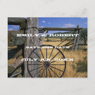 Pays Rustique Enregistrer la date Carte postale