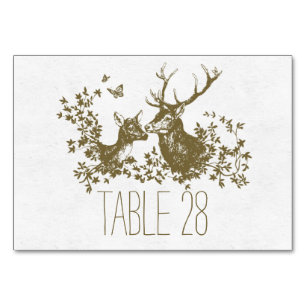 Pays rustique mariage carte numéro de table avec c