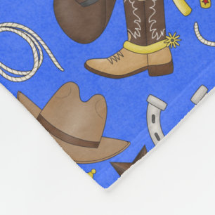 Pays Western Cowboy couverture polaire