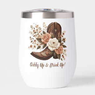 Pays Western Cowgirl Boot avec fleurs