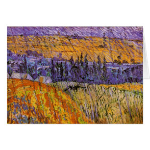 Paysage à Auvers en pluie par Vincent van Gogh