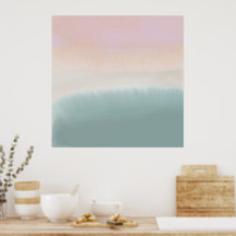 Paysage Abstrait minimaliste Art mural apaisant