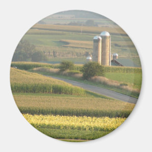 Paysage agricole à Platteville Wisconsin Magnet