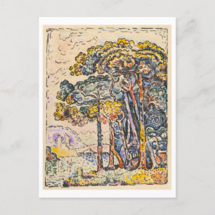 Paysage aquarelle par Paul Signac Carte postale