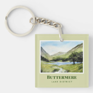 Paysage aquarelle Peinture du lac Buttermere