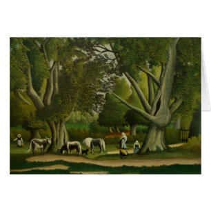 Paysage avec des laitières par Henri Rousseau