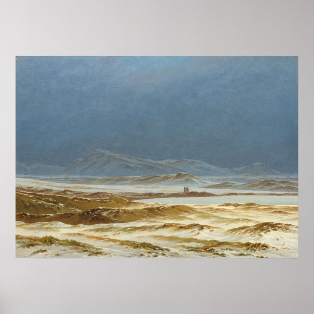 Paysage - Caspar David Friedrich Poster d'art (Devant)