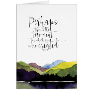 Paysage d'aquarelle avec l'écriture sainte